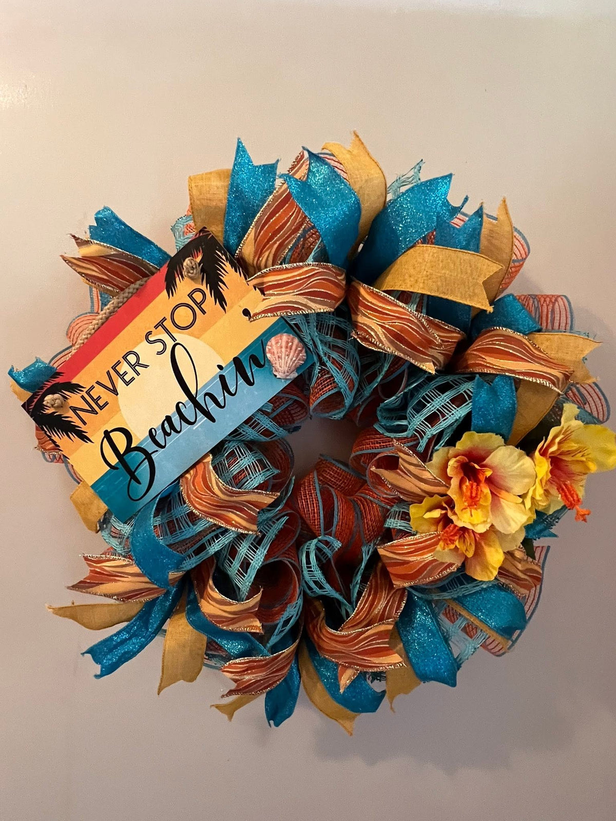 Never Stop Beachin' Wreath