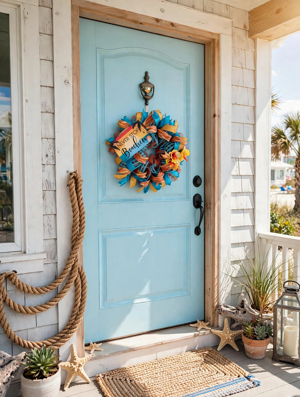 Never Stop Beachin' Wreath