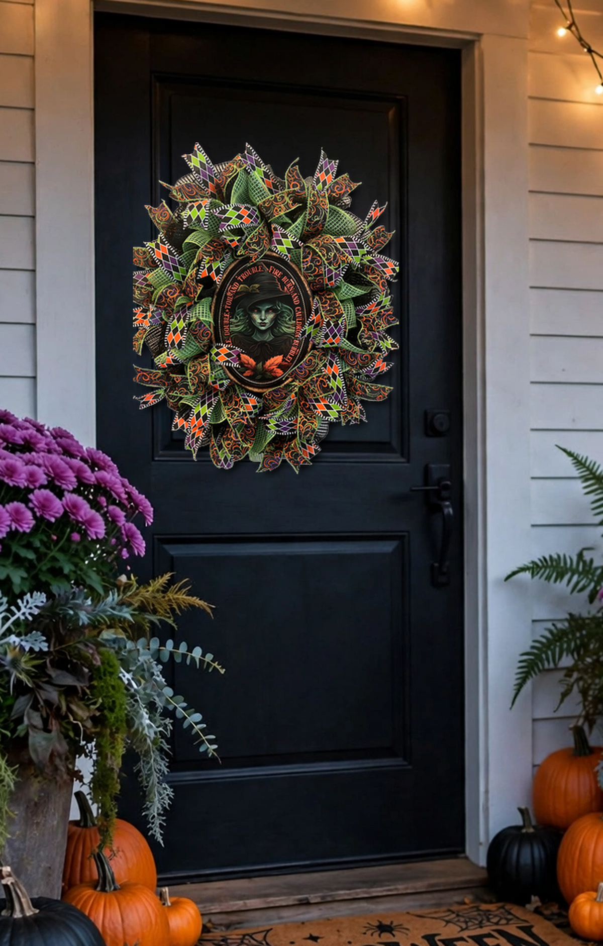 Toil and Trouble Halloween Wreath