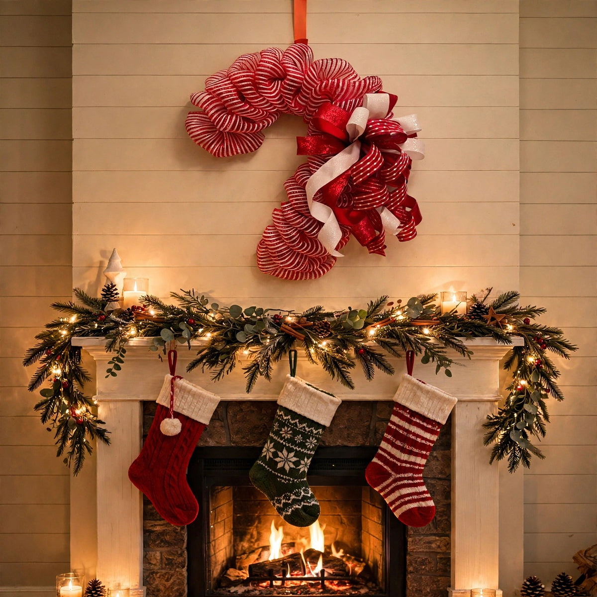 Candy Cane wreath