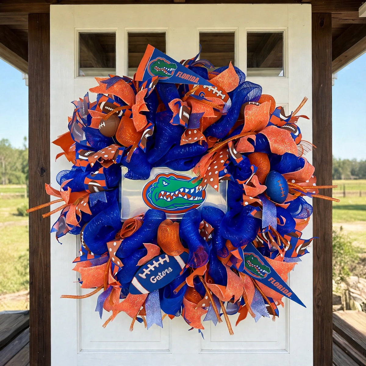 SAMPLE - Football wreath