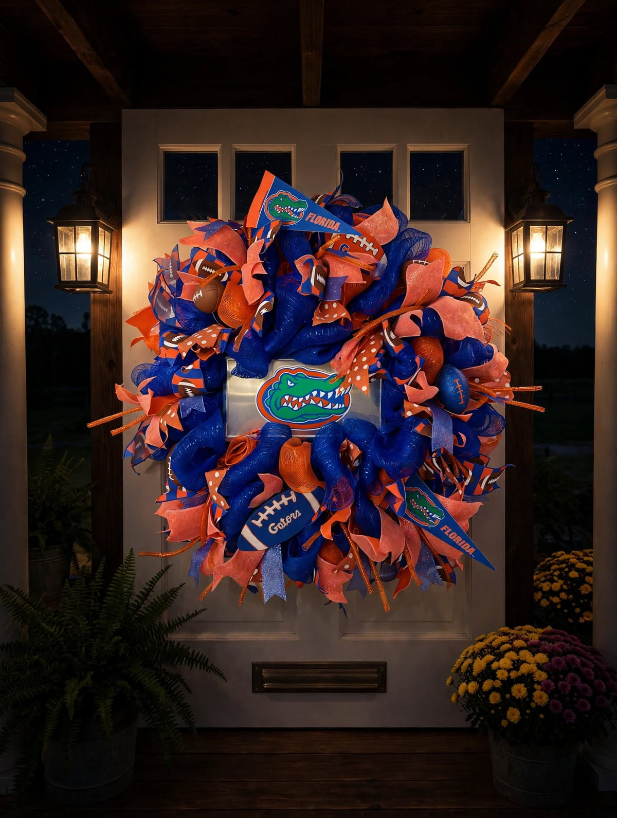 SAMPLE - Football wreath