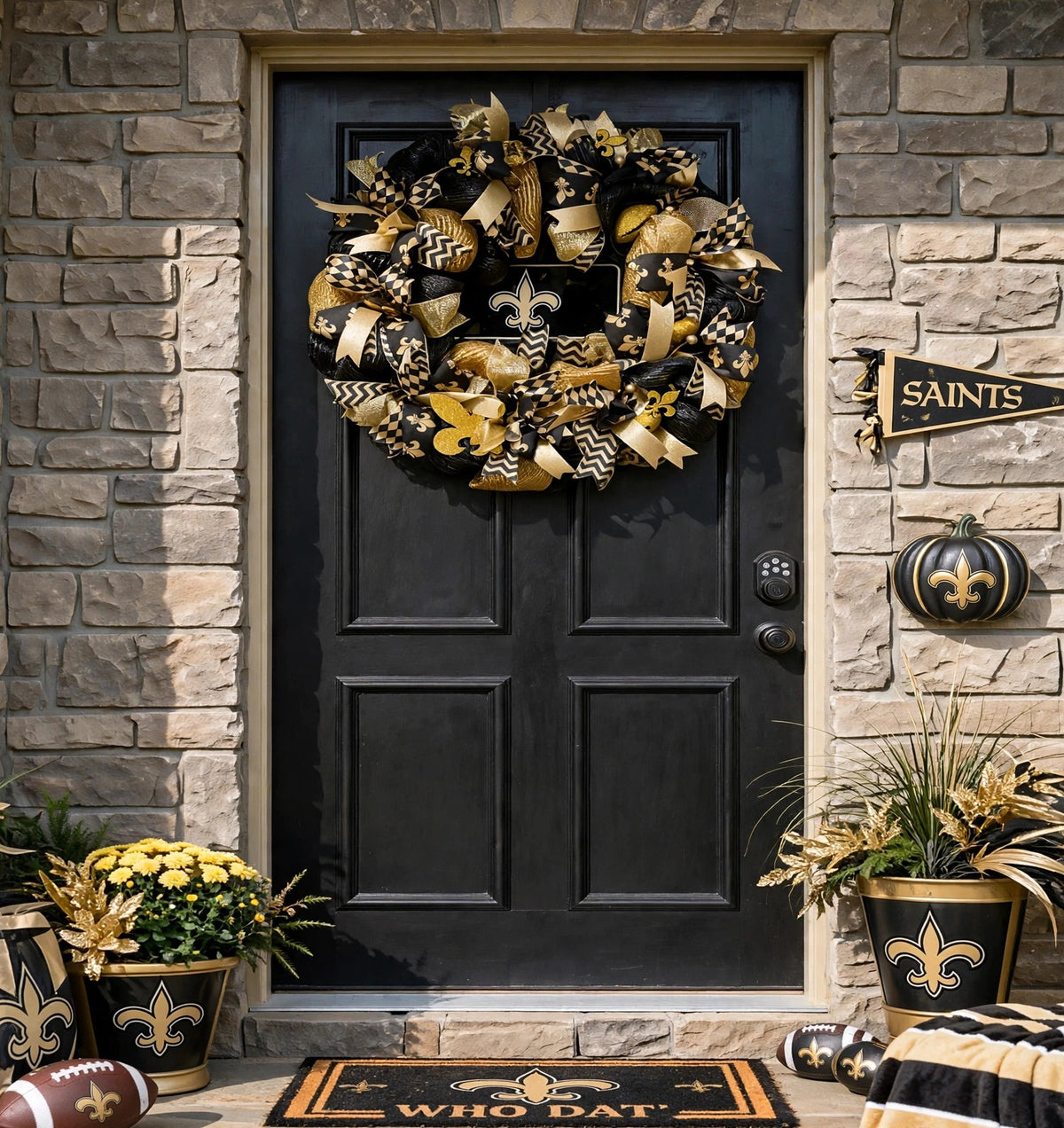 Game Day Wreath - SAMPLE - ORIGINAL IS SOLD!!!